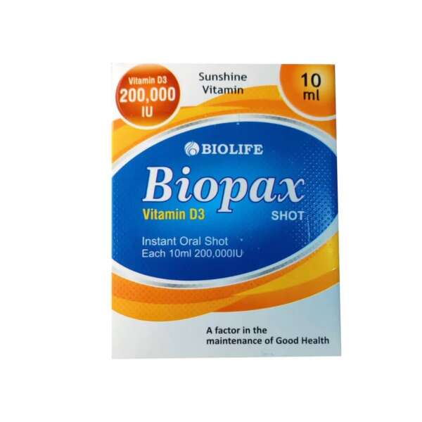 Bio Life Biopax (Vitamin D3 200 000 IU) Oral Shot  10ml