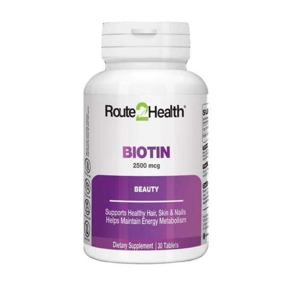 Biotin 2500mcg  30 Ct - Route2Health