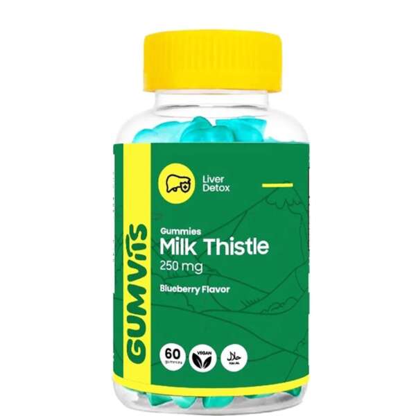 Gumvits Milk Thistle 250mg Gummies  60 Ct