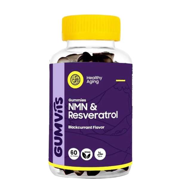 Gumvits NMN & Resveratrol Gummies  60 Ct