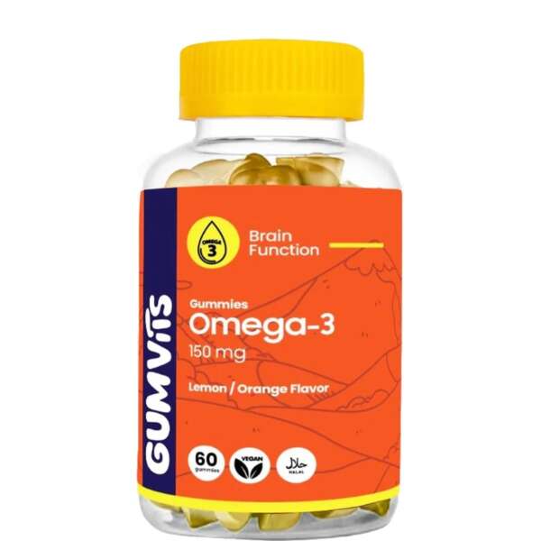 Gumvits Omega-3 150mg Gummies  60 Ct