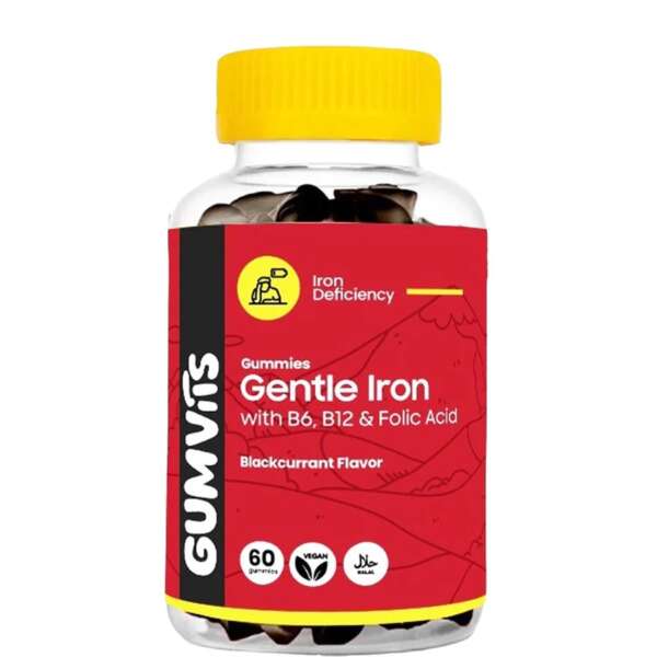 Gumvits Gentle Iron Gummies  60 Ct