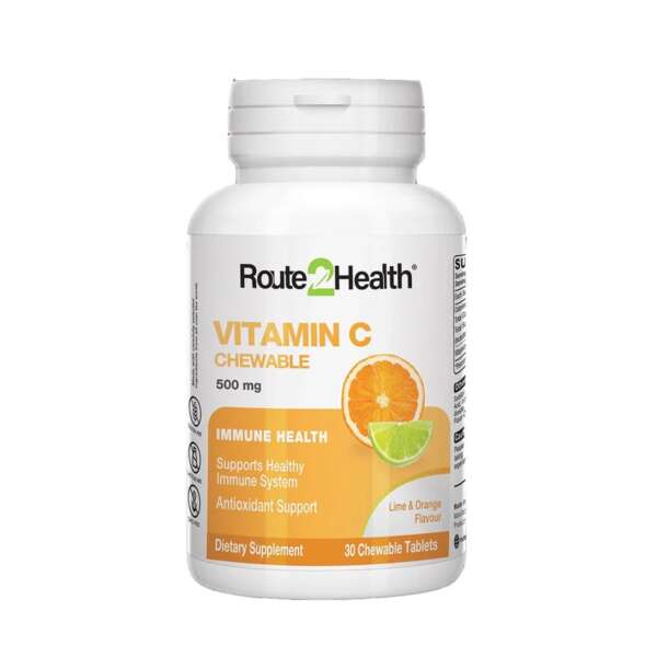 Vitamin C 500mg Chewable Tablets  30 Ct - Route2Health