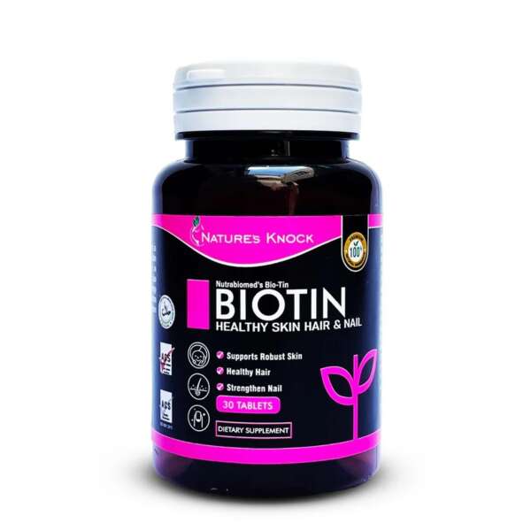 Biotin 5000mcg  30 Ct - Natures Knock