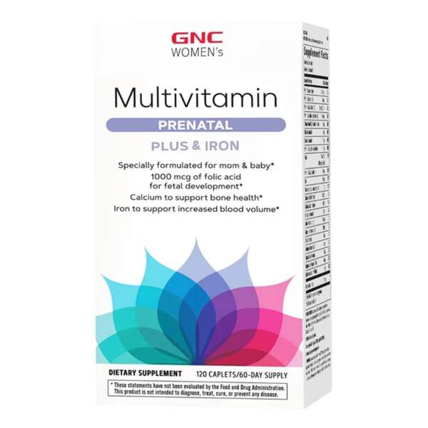 GNC Women's Multivitamin Prenatal Plus Iron  120 Ct