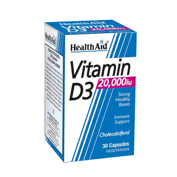 HealthAid Vitamin D3 20 000 IU  30 Ct